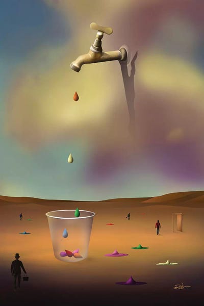 Sci-Fi Planets: Pingos Coloridos (Colorful Drops) II by Marcel Caram