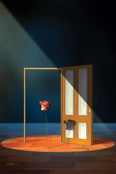 Porta Aberta (Door Open) by Marcel Caram art print