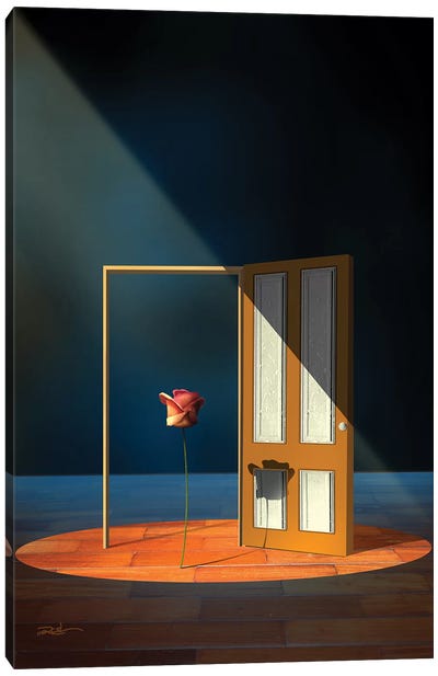 Porta Aberta (Door Open) Canvas Art Print - Similar to Salvador Dali