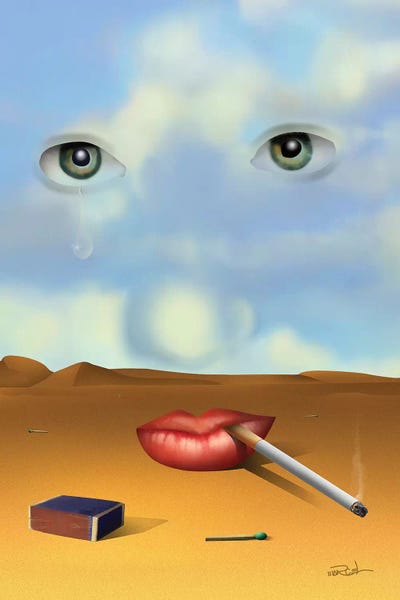 Sci-Fi Planets: Retrato Com Cigarro (Portrait With Cigarette) by Marcel Caram