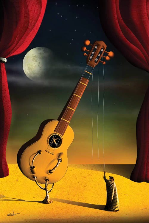 Violao (Guitar) by Marcel Caram wall art