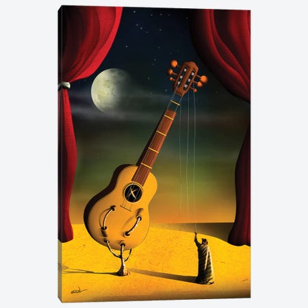 Violao (Guitar) Canvas Print #MCA47} by Marcel Caram Canvas Wall Art
