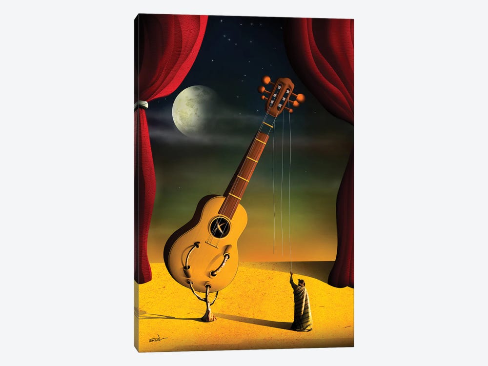 Violao (Guitar) by Marcel Caram 1-piece Canvas Art Print