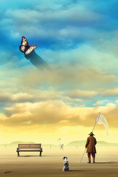 Butterfly Collector by Marcel Caram multi panel art