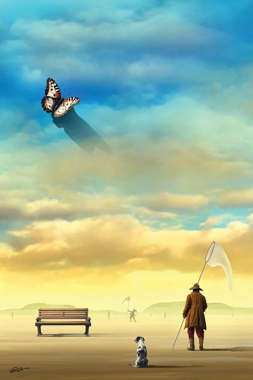 Butterfly Collector by Marcel Caram wall art