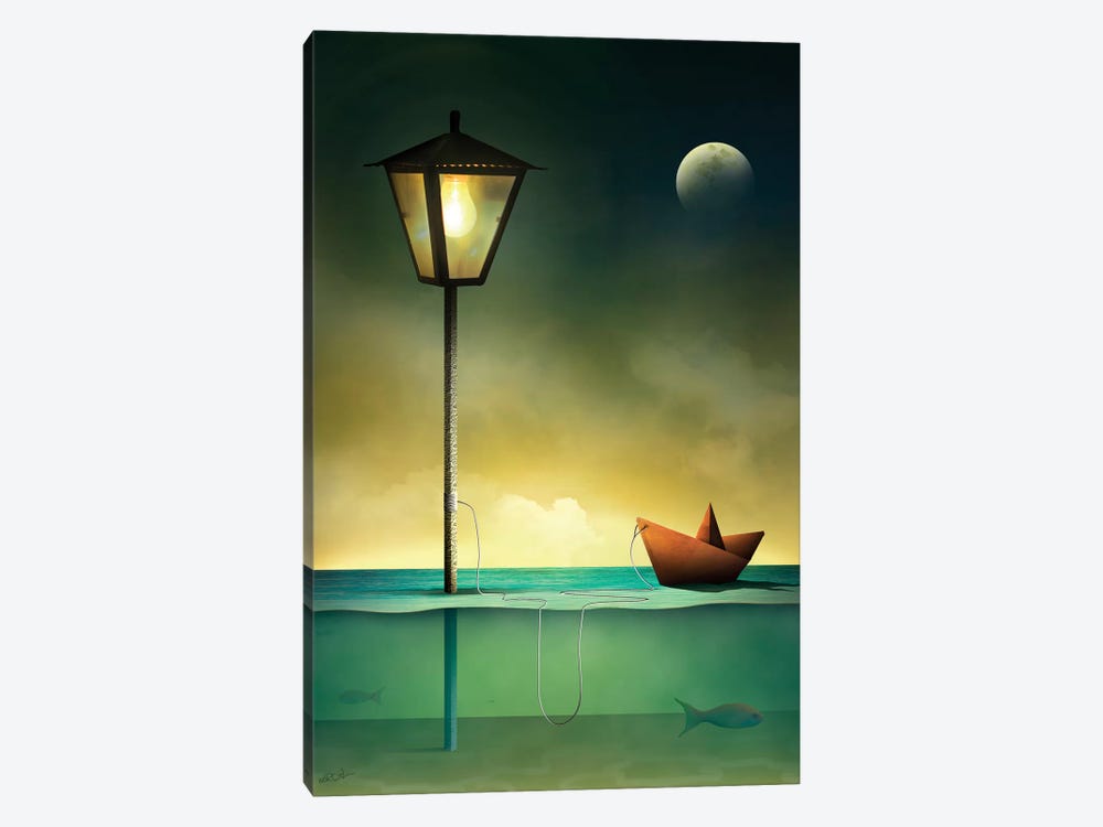 Barquinho em Repouso (Toy Boat At Rest) by Marcel Caram 1-piece Canvas Wall Art