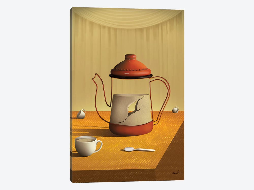 Bule Sobre a Mesa (Teapot On Table) by Marcel Caram 1-piece Art Print