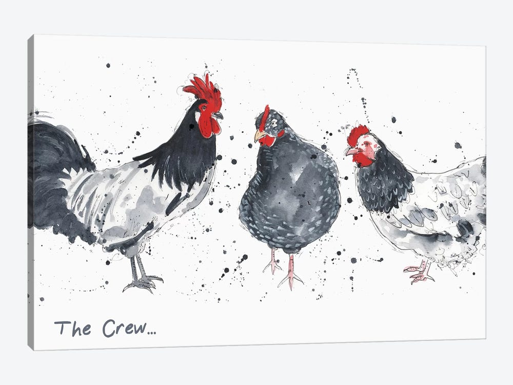 The Crew by Michelle Campbell 1-piece Canvas Wall Art