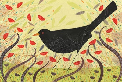 Blackbird by Michelle Campbell framed wall art