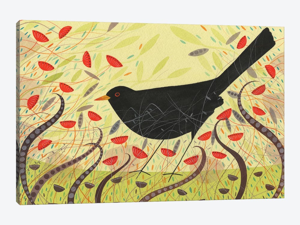 Blackbird by Michelle Campbell 1-piece Canvas Wall Art