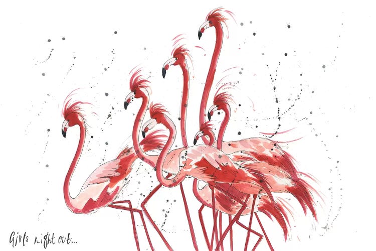 Girls Night Out by Michelle Campbell wall art