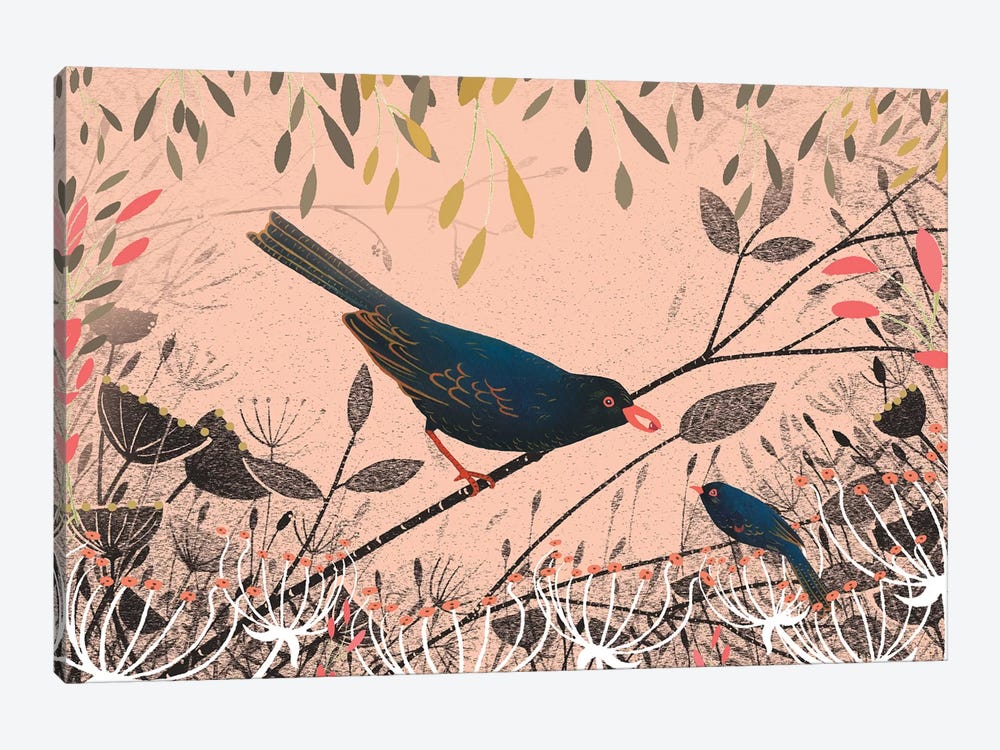 The First Blackbird by Michelle Campbell 1-piece Art Print