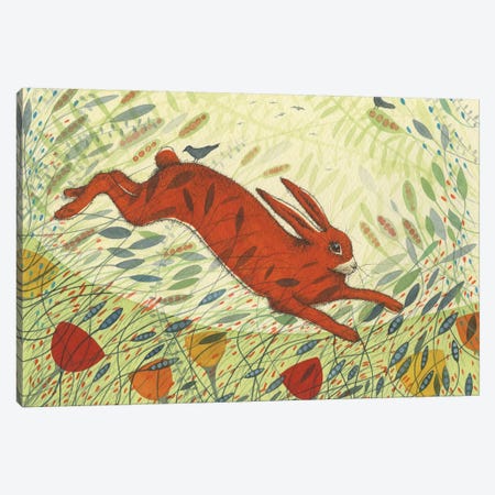 The Hare & The Crows Canvas Print #MCE40} by Michelle Campbell Canvas Print