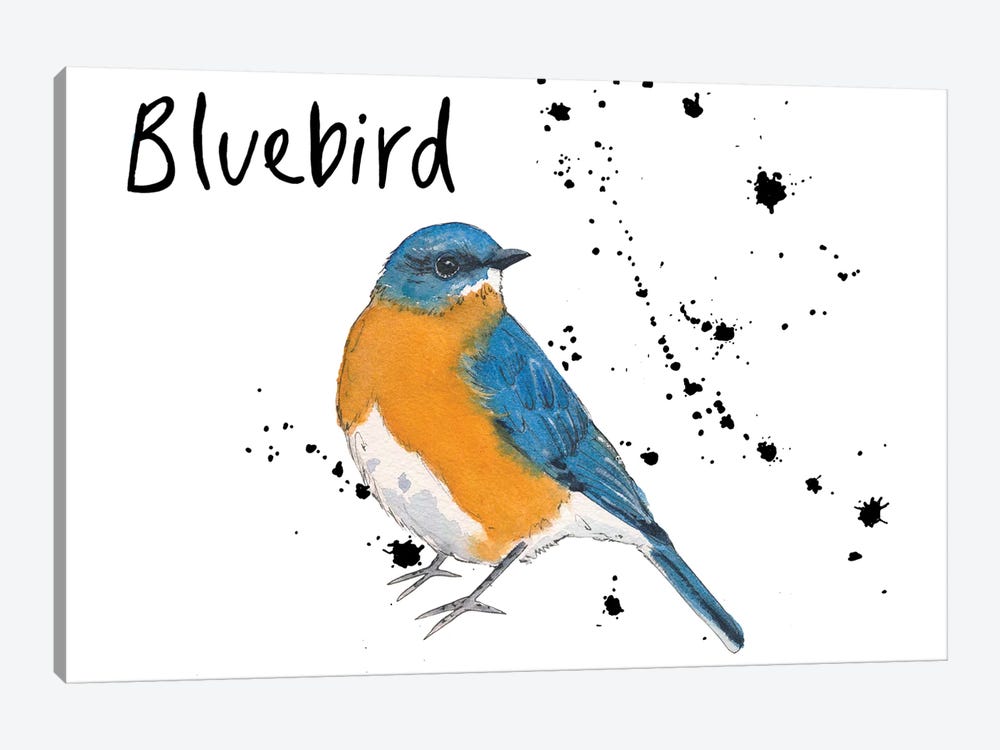Bluebird by Michelle Campbell 1-piece Canvas Artwork