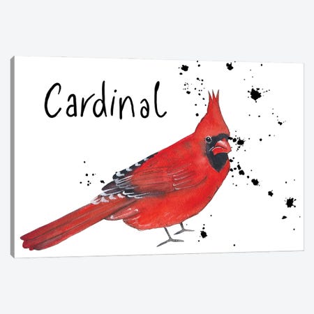Cardinal Canvas Print #MCE49} by Michelle Campbell Canvas Art Print
