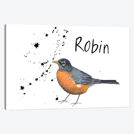 Robin Canvas Print #MCE55} by Michelle Campbell Canvas Art Print