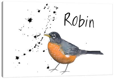 Robin Canvas Art Print - Michelle Campbell