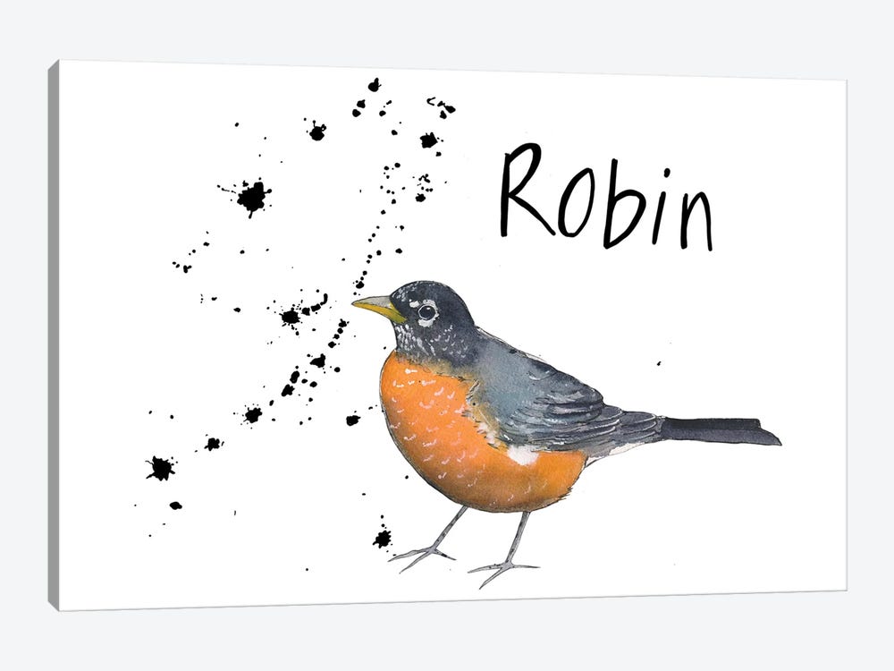 Robin by Michelle Campbell 1-piece Canvas Print