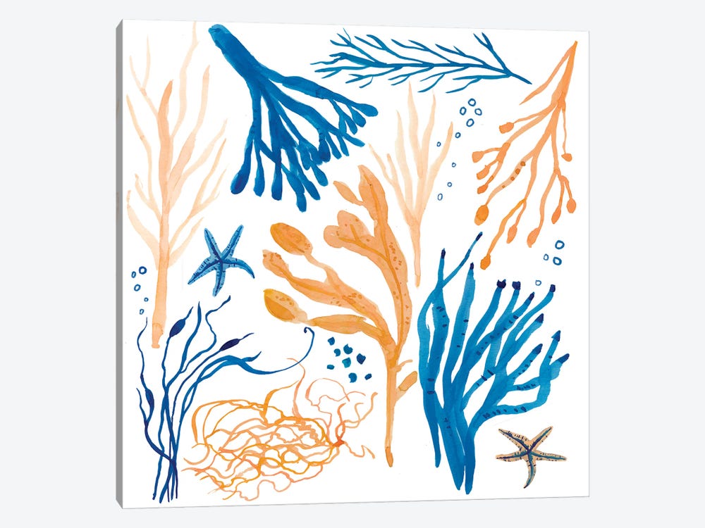 Seaweed Coastal by Michelle Campbell 1-piece Art Print