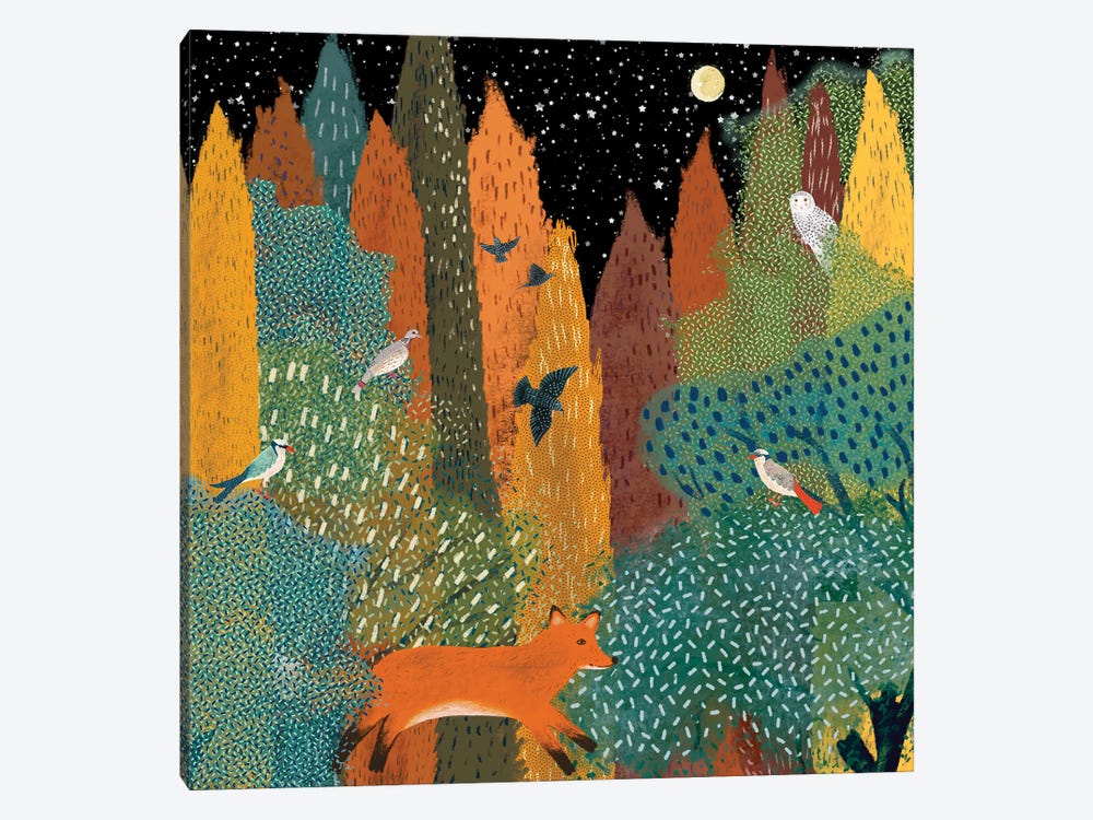 Between The Cypress Trees by Michelle Campbell 1-piece Art Print