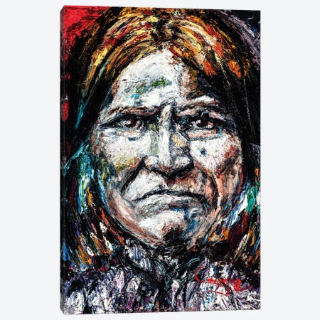 Geronimo Canvas Print #MCF10} by Mark Courage Art Print