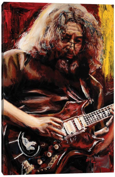 Jerry Garcia Canvas Art Print - Mark Courage