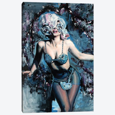 Lady Gaga Canvas Print #MCF14} by Mark Courage Canvas Artwork
