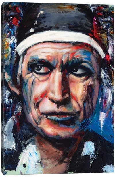 Keith Richards II Canvas Art Print - Keith Richards