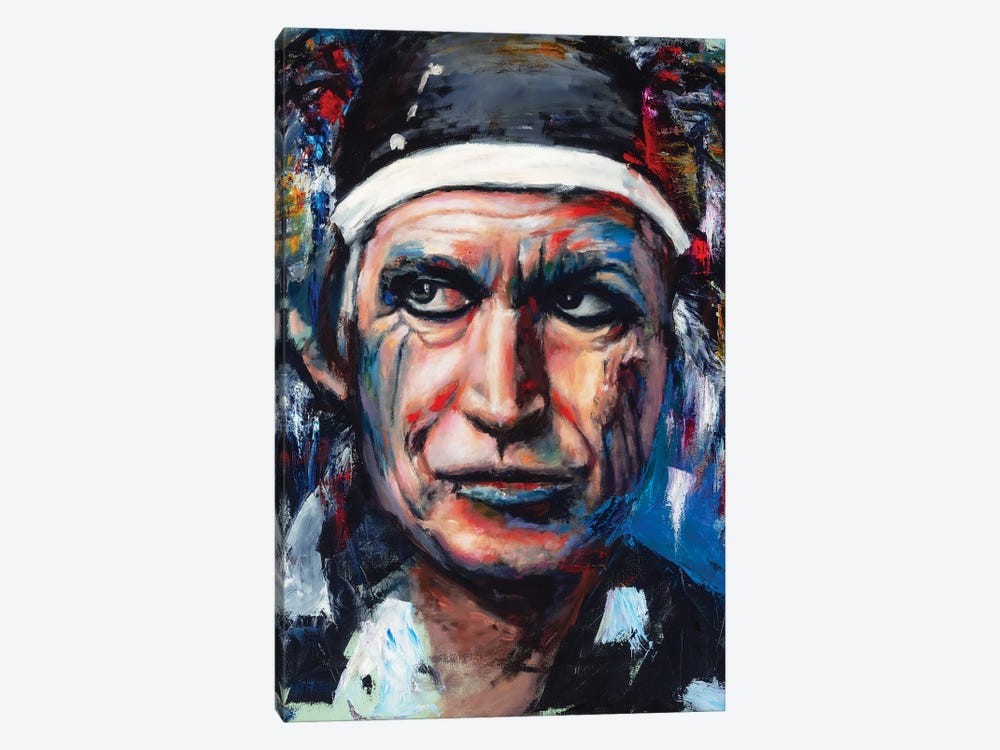 Keith Richards II by Mark Courage 1-piece Canvas Print