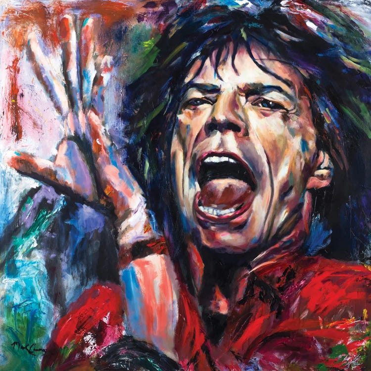 Mick Jagger II by Mark Courage wall art