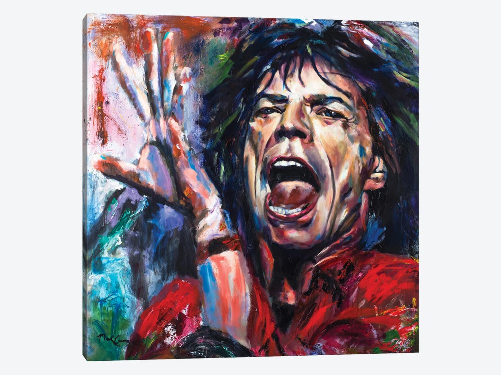 Mick Jagger II by Mark Courage 1-piece Art Print