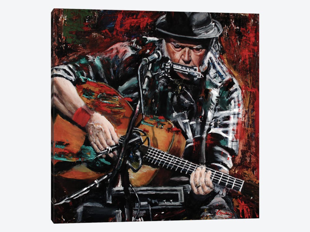 Neil Young by Mark Courage 1-piece Art Print