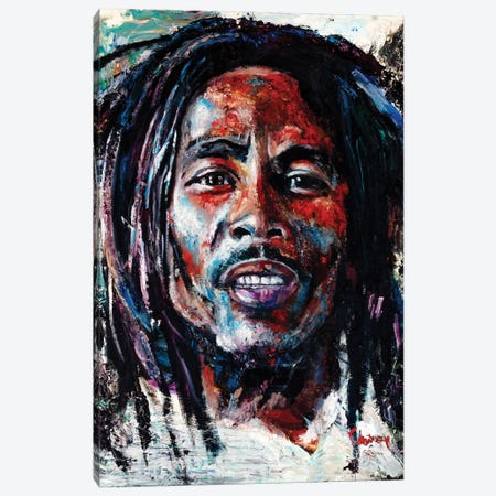Bob Marley Canvas Print #MCF2} by Mark Courage Canvas Print