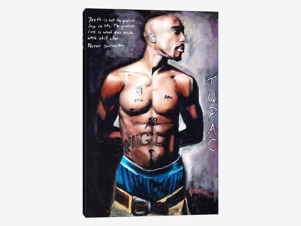 Tupac by Mark Courage 1-piece Canvas Artwork