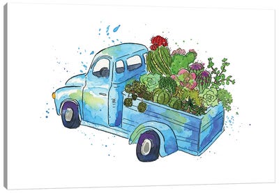 Flower Truck I Canvas Art Print