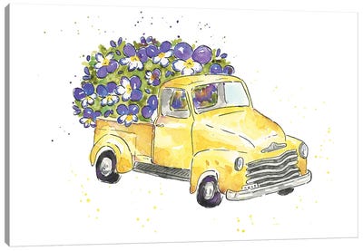 Flower Truck VI Canvas Art Print