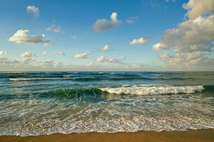 Israel, Haifa. Beaches And Mediterranean Sea