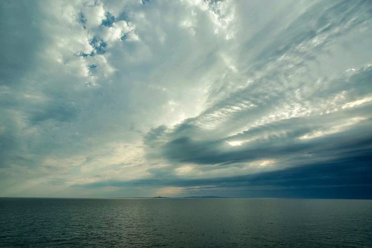 Canada, Quebec, Iles-De-La-Madeleine. Open Sea, View Of Ile D'Entree