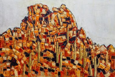 Cave Creek by Macchiaroli framed canvas print