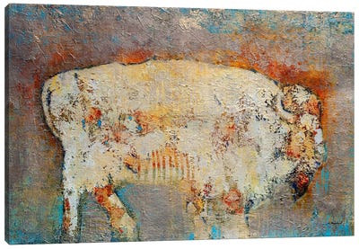 Enigma Canvas Art Print - Bison & Buffalo Art