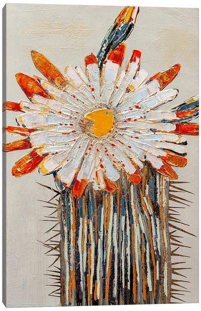 Little Sunshine Canvas Art Print - Cactus Art