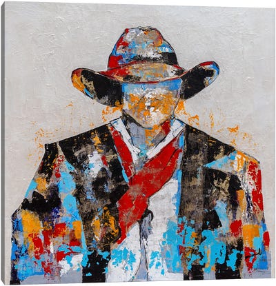 Stranger Canvas Art Print - Cowboy & Cowgirl Art