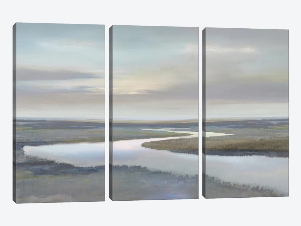 Riverbend IV by Christy McKee 3-piece Canvas Print
