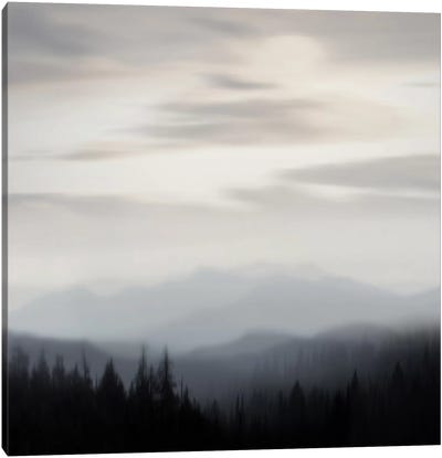Mountain Vista II Canvas Art Print - Mist & Fog Art