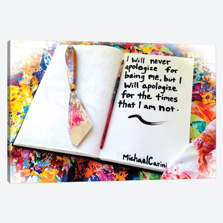Apology Canvas Print #MCN111} by Michael Carini Canvas Wall Art