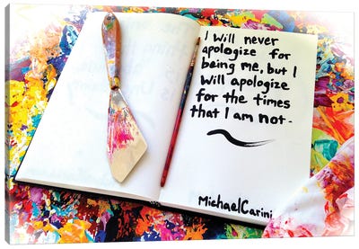 Apology Canvas Art Print - Michael Carini