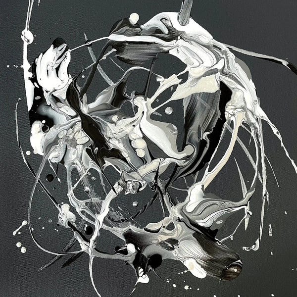 Similar To Jackson Pollock: It's Not Always Black And White (5150 Shades Of Grey) III by Michael Carini