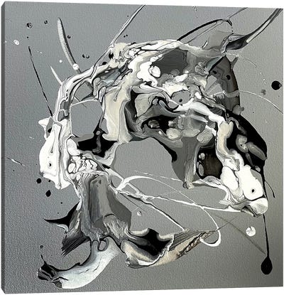 It's Not Always Black And White (5150 Shades Of Grey) II Canvas Art Print - Michael Carini