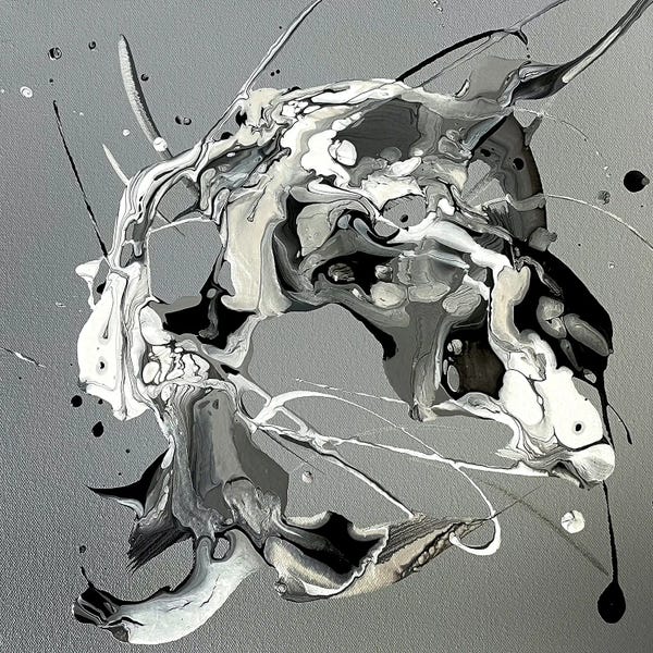 Similar To Jackson Pollock: It's Not Always Black And White (5150 Shades Of Grey) II by Michael Carini