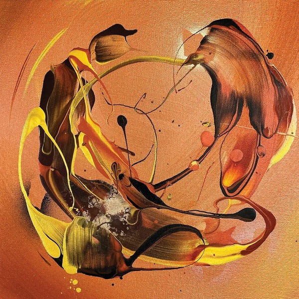 Similar To Jackson Pollock: Black Hole Son III by Michael Carini